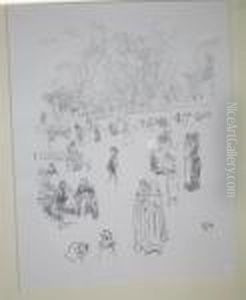Les Bonnes Du Luxembourg by James Abbott McNeill Whistler