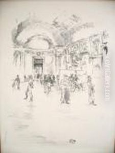Long Gallery, Louvre by James Abbott McNeill Whistler