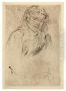 Fumette's Bent Head. by James Abbott McNeill Whistler