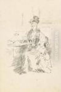 La Jolie New Yorkaise. by James Abbott McNeill Whistler