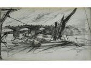 Vauxhall Bridge by James Abbott McNeill Whistler