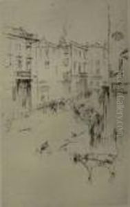 A Street In London by James Abbott McNeill Whistler