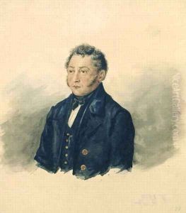 Portrait of Faddey Venediktovich Bulgarin, c.1840