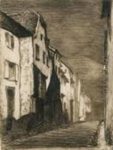 Street At Saverne by James Abbott McNeill Whistler