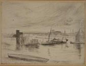 Early Morning Battersea by James Abbott McNeill Whistler