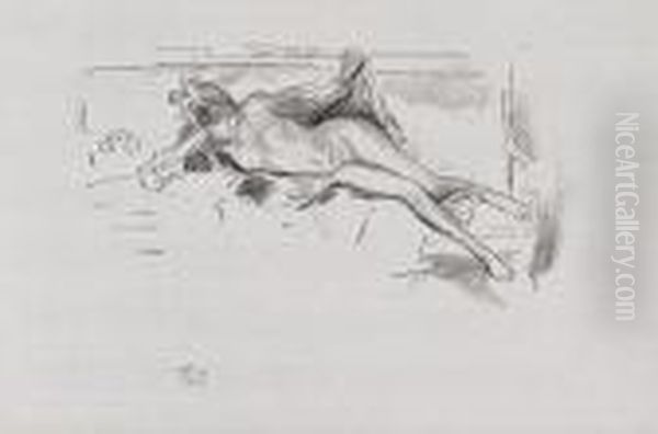 Nude Model, Reclining - view 1