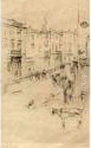 Une Ruede Londres Ou Alderney Street by James Abbott McNeill Whistler
