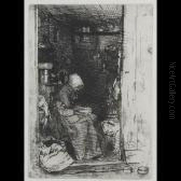 La Vieille Aux Loques (from Twelve Etchings From Nature) [kennedy21] - view 1