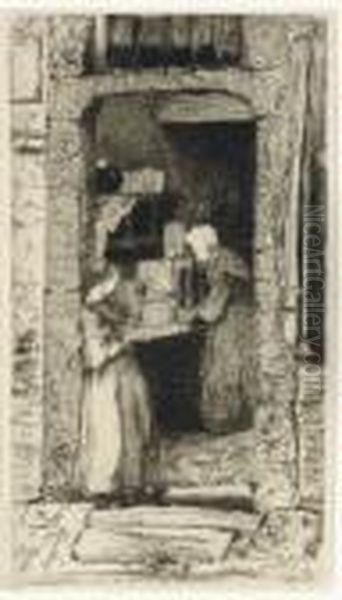 La Marchande De Moutarde, From Twelve Etchings From Nature (kennedy 22) - view 1