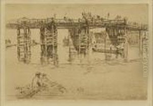 Old Putney Bridge. Unsigned. From The 4th (final) State.