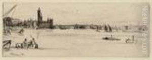 Old Westminster Bridge, From by James Abbott McNeill Whistler