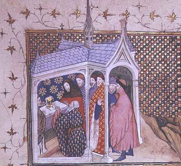 Harl 1319 f.41v The Earl of Northumberlands oath from the Histoire du Roy dAngleterre Richard II - view 1