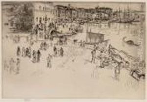 The Riva I
, From 
Venice, A Series Of Twelve Etchings by James Abbott McNeill Whistler