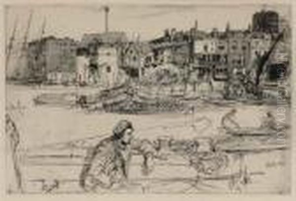 Black Lion Wharf, From
Sixteen Etchings - view 1