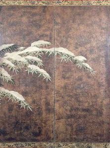 Bamboos under snow
