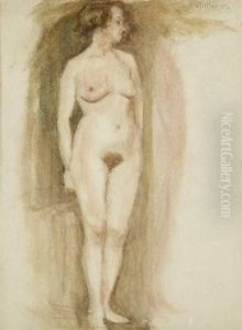 Standing Nude Study by James Abbott McNeill Whistler