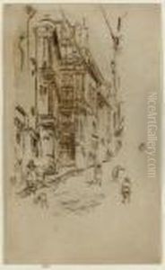 Chancellerie, Loches by James Abbott McNeill Whistler