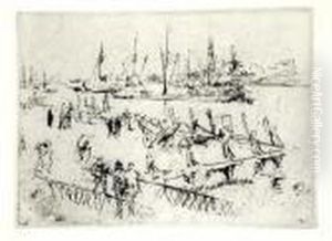 Little Dortrect, Etching Little Dortrect, Etching