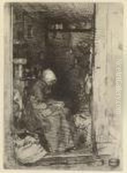 La Vielle Aux Loques, From Twelve Etchings From Nature - view 1