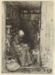 La Vielle Aux Loques, From Twelve Etchings From Nature by James Abbott McNeill Whistler