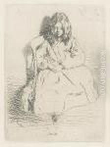 Annie, Seated (k. 30), 1858 by James Abbott McNeill Whistler