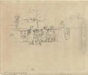 The Terrace by James Abbott McNeill Whistler