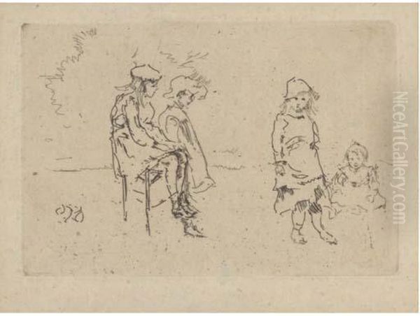 The Menpes Children, From Whistler As I Knew Him - view 1
