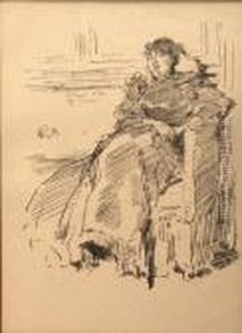 La Robe Rouge by James Abbott McNeill Whistler