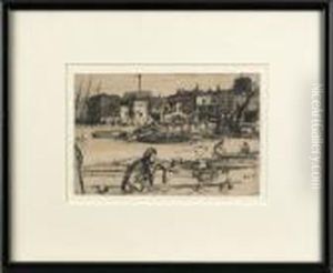 Black Lion Warf by James Abbott McNeill Whistler