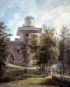 View of the Picturesque Park and Observatory at Tsarskoye Selo