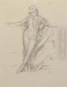 Little Draped Figure, Leaning