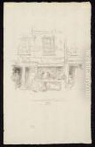 Maunder's Fish Shop, Chelsea by James Abbott McNeill Whistler