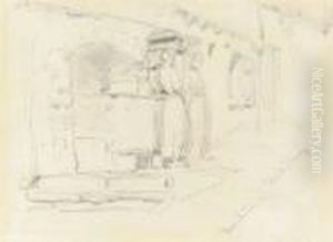 Fountain At Heidelberg by James Abbott McNeill Whistler