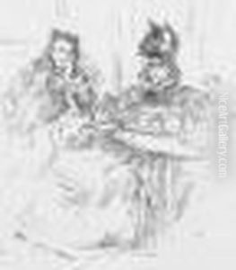 Afternoon Tea. Vers 1895. by James Abbott McNeill Whistler