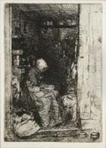 La Vielle Aux Loques (kennedy 21) by James Abbott McNeill Whistler