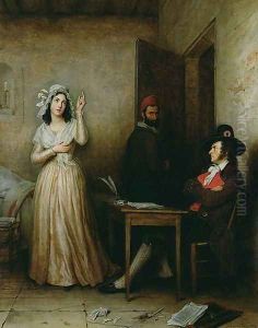 Charlotte Corday 1768-93 Questioned in her Cell, c.1836
