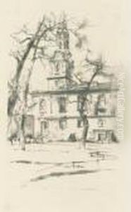 St. Giles-in-the-fields (s./s./t. 167)`` by James Abbott McNeill Whistler
