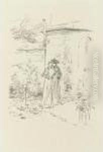 Confidences In The Garden (s./s./t. 100) by James Abbott McNeill Whistler