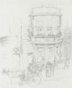 Back Of The Gaiety Theatre (s./s./t. 117) by James Abbott McNeill Whistler
