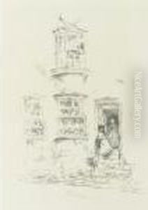 The Little Steps, Lyme Regis (s./s./t. 131) by James Abbott McNeill Whistler