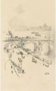 Waterloo Bridge (s./s./t. 156) by James Abbott McNeill Whistler