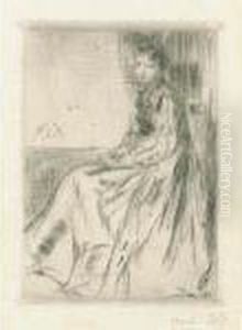 Maude, Seated (k. 115) by James Abbott McNeill Whistler