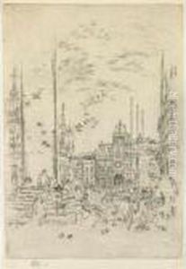 The Piazzetta (k. 189) by James Abbott McNeill Whistler