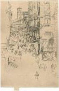 The Rialto (k. 211) by James Abbott McNeill Whistler