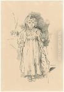 Little Evelyn (levy 159) by James Abbott McNeill Whistler