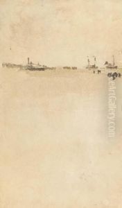 Beach Scene by James Abbott McNeill Whistler