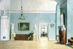 Neo-Classical Interior, c.1820 by Fedor Petrovich Tolstoy