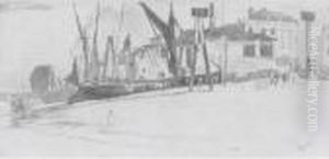 Chelsea Wharf by James Abbott McNeill Whistler