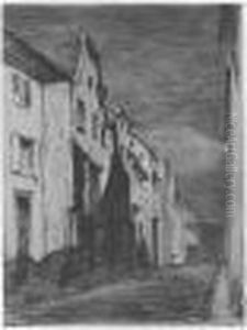 Street At Saverne (kennedy 19; Mansfield 19) by James Abbott McNeill Whistler