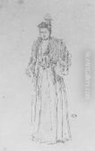 Portrait Study: Miss Charlotte R. Williams (w. 149; L. 76; S./s./t. 58) by James Abbott McNeill Whistler